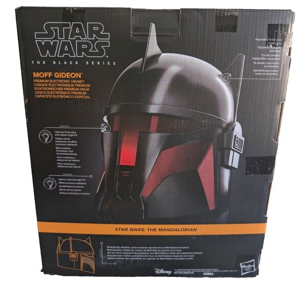 Star Wars The Black Series Moff Gideon Premium Electronic Helmet - Picture 5 of 5